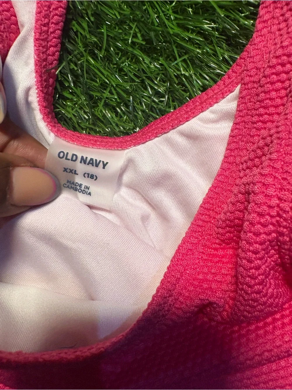 Old Navy Bright Pink Girls' One-Piece Swimsuit